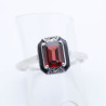 bague grenat marcassite