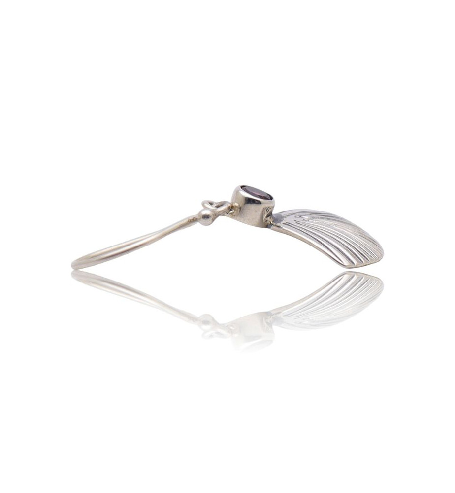 boucles d'oreilles grenat