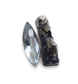 bague obsidienne argent