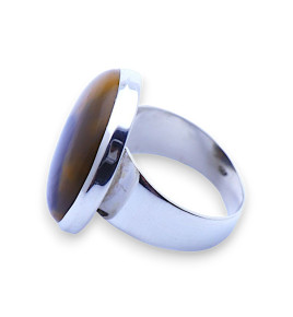 bague jaspe mokaite argent