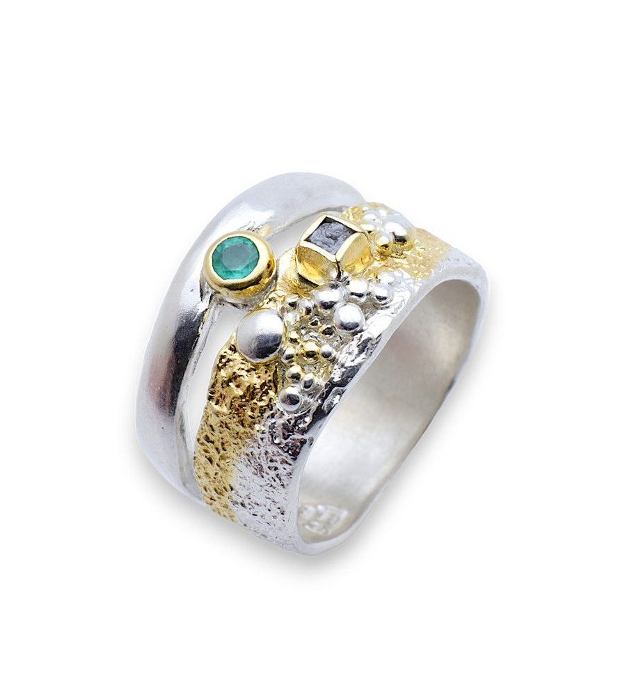 bague emeraude argent 925