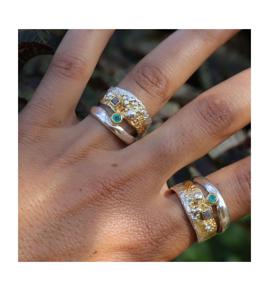 bague émeraude argent 925