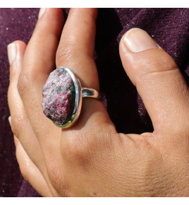 eudialyte brute bague argent