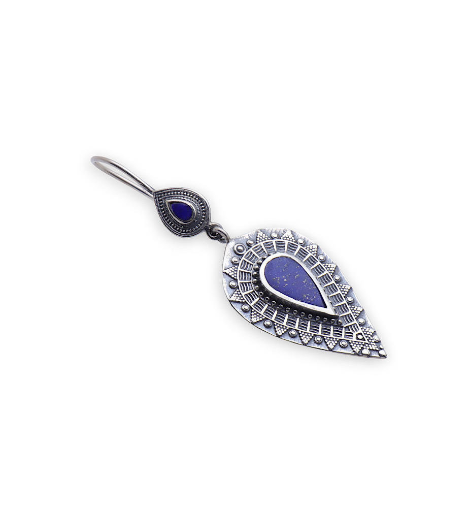 boucles lapis lazuli