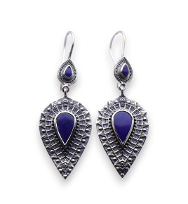 boucles d'oreilles lapis lazuli