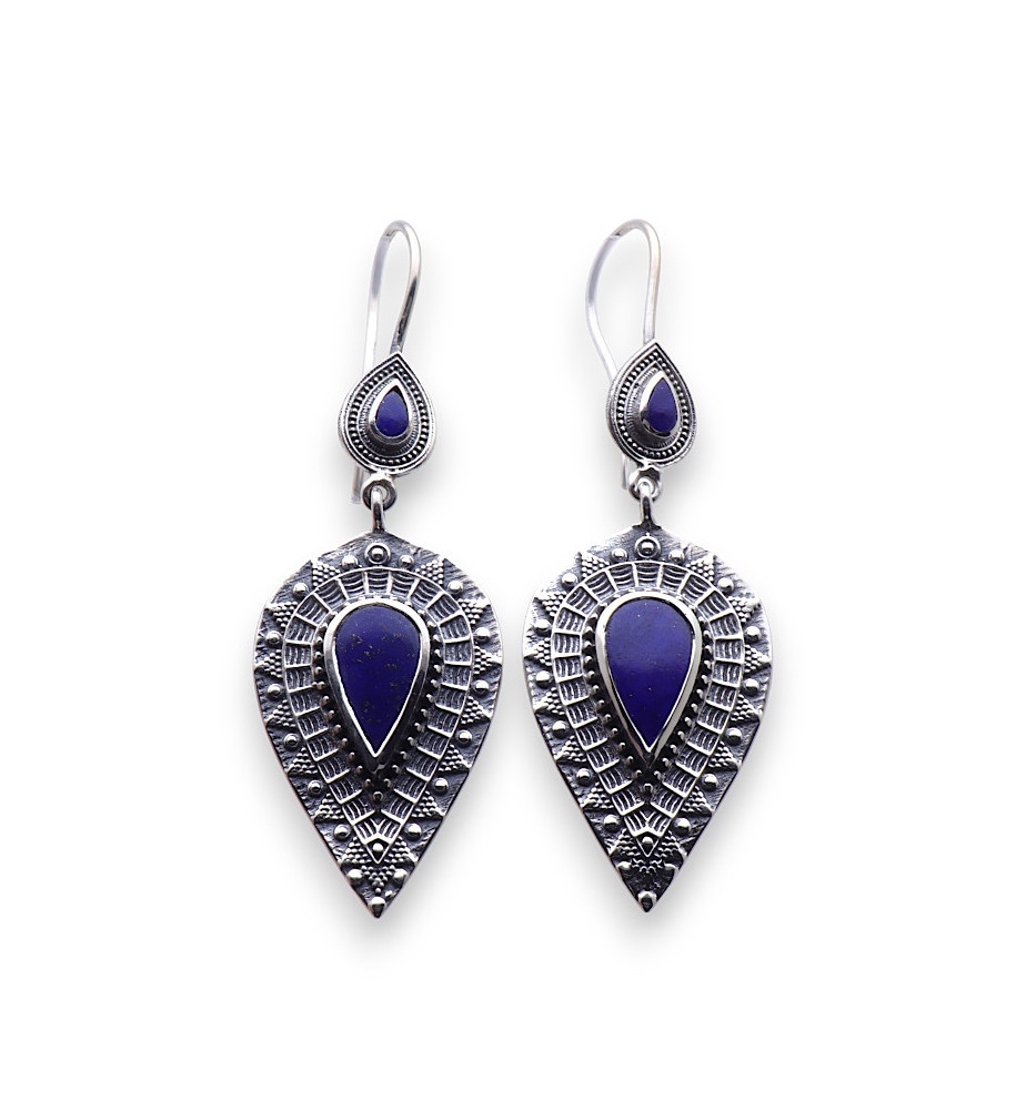 boucles d'oreilles lapis lazuli