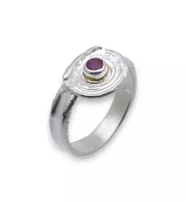 bague rubis argent