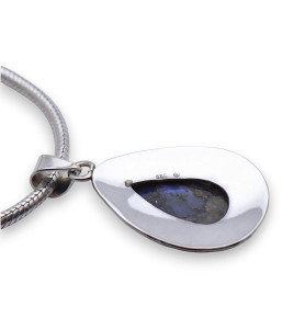 pendentif argent labradorite