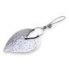 boucles d'oreilles argent martelé