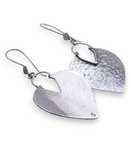 boucle d'oreille argent massif ethnique