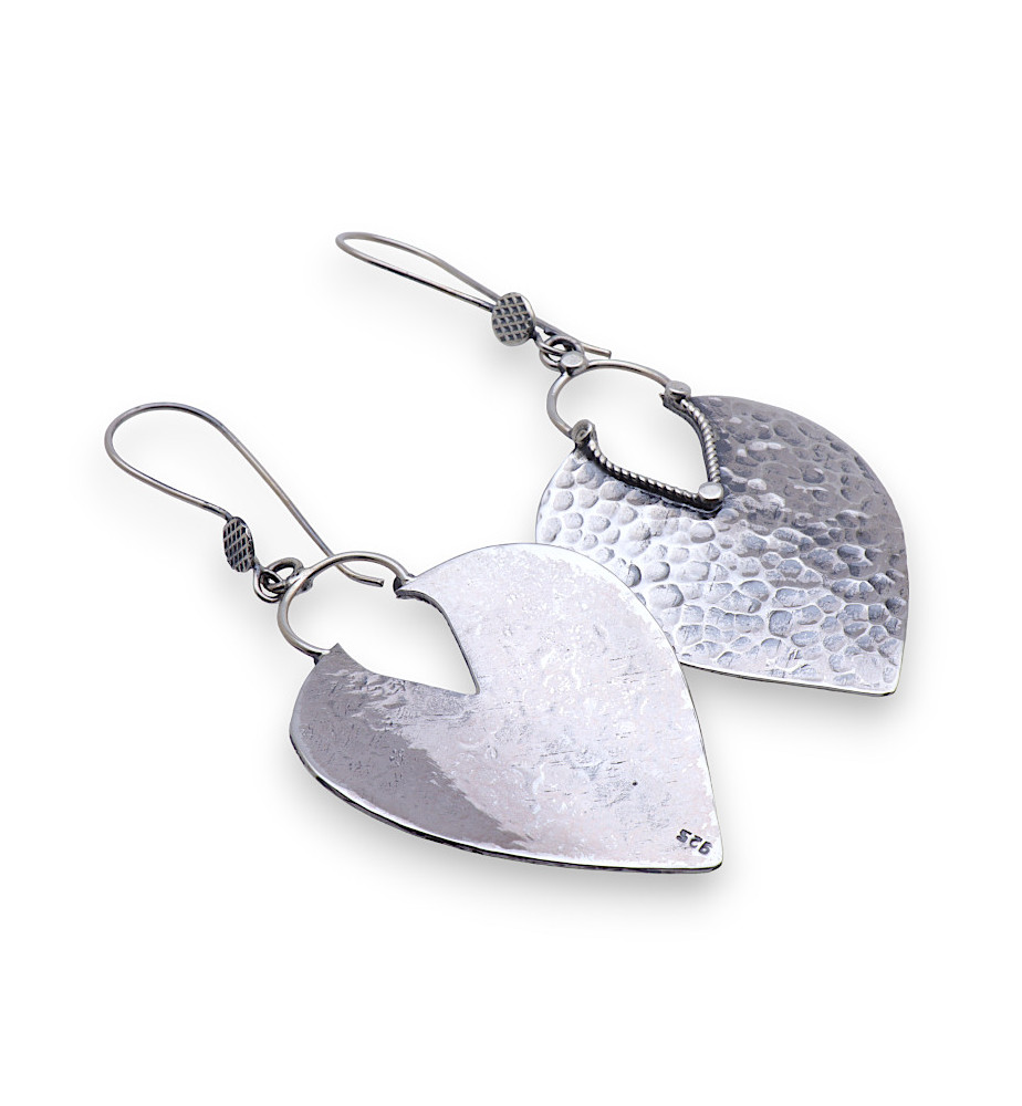 boucle d'oreille argent massif ethnique