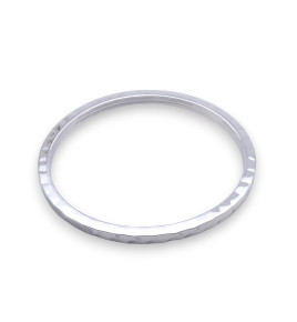 jonc argent massif plein