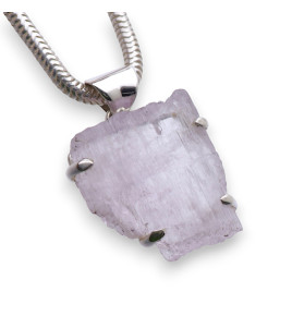 pendentif kunzite lilas