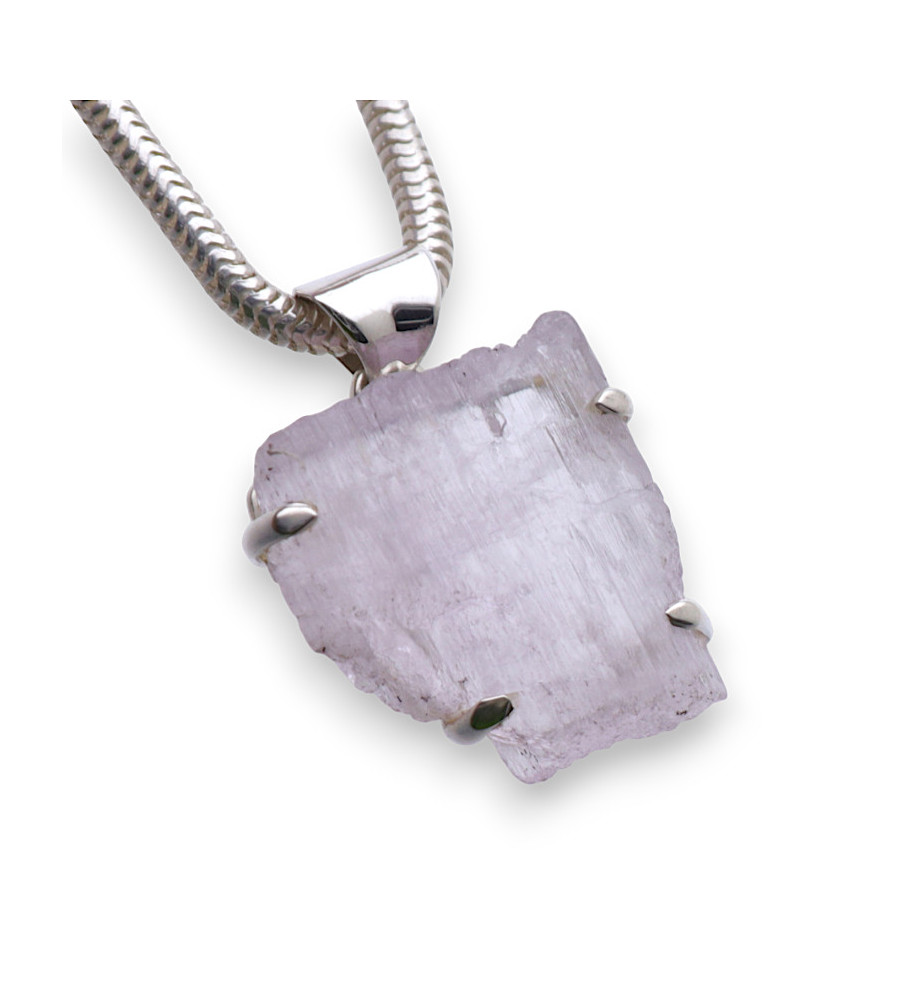 pendentif kunzite lilas