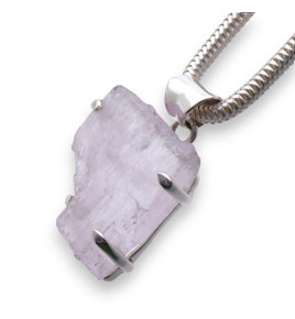 pendentif kunzite argent