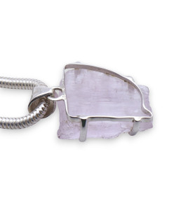 pendentif argent kunzite