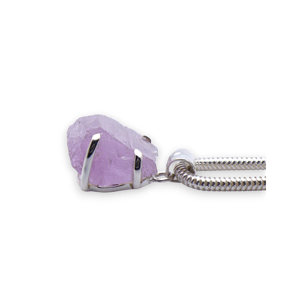 pendentif kunzite lilas