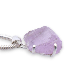 pendentif kunzite brute