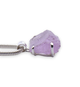 pendentif argent kunzite