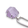 pendentif argent avec kunzite rose