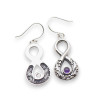 boucles d oreille argent amethyste