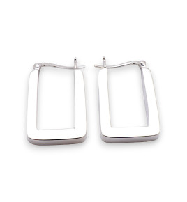 créoles argent épaisses