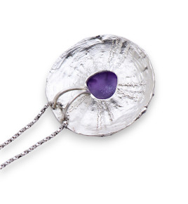 pendentif oursin argent