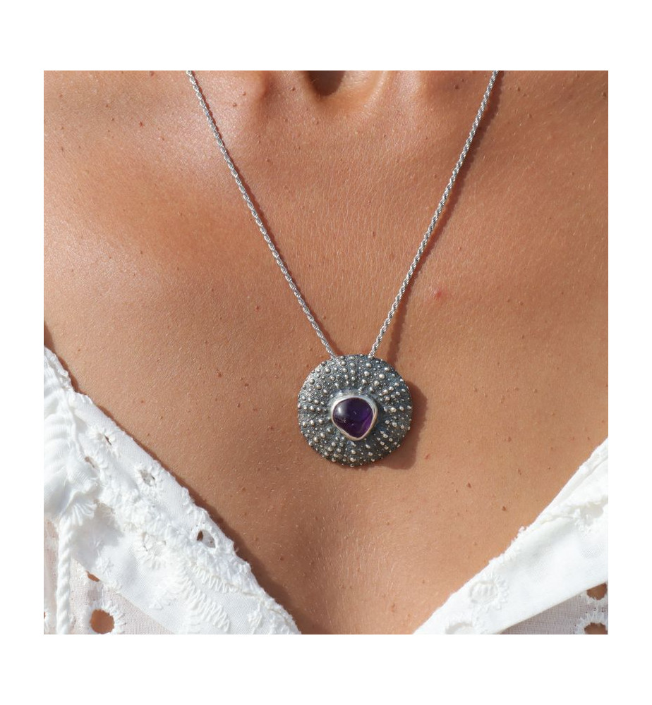 pendentif amethyste original