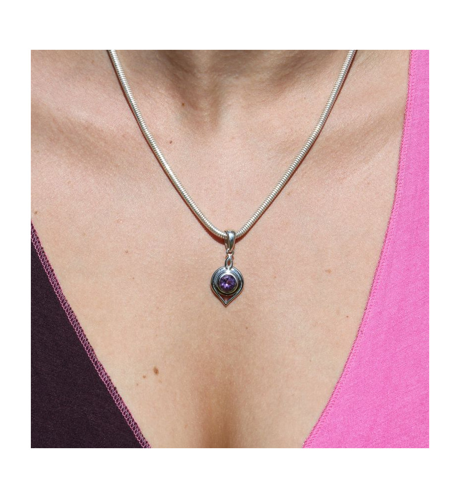 améthyste pendentif