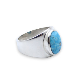 turquoise ring in silver