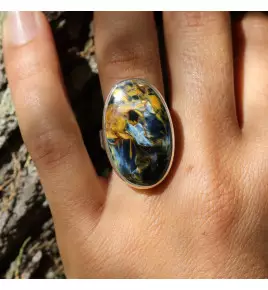 bague pietersite argent