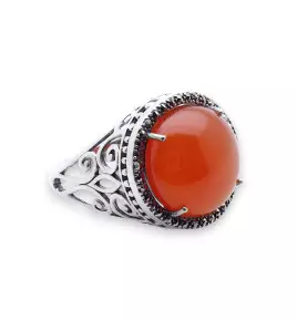 bague cornaline femme