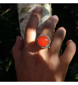 bague cornaline femme