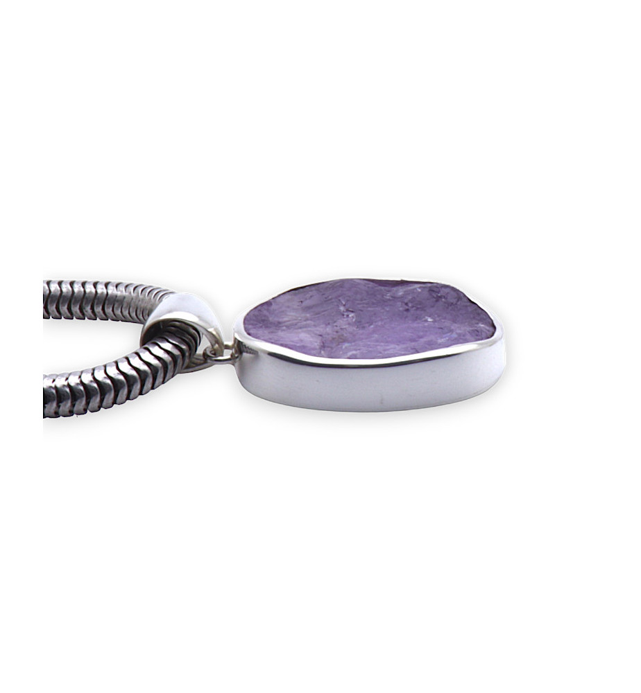 pendentif createur amethyste naturelle