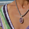 pendentif améthyste homme