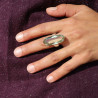 bague prasiolite argent 925