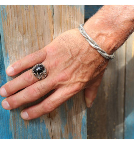 bague onyx homme