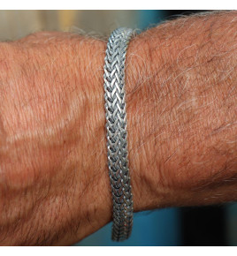 bracelet homme argent rhodié