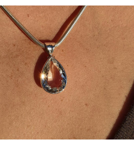 cristal de roche pendentif