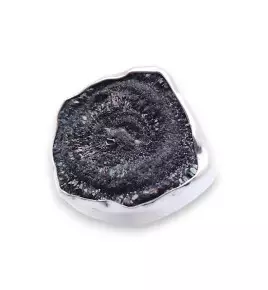 bague calcédoine brute
