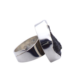 bague argent avec pierre calcédoine