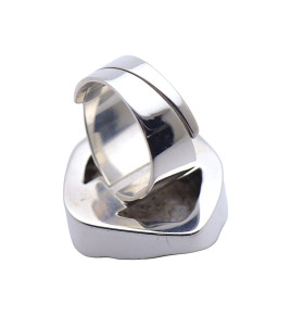 bague argent calcedoine