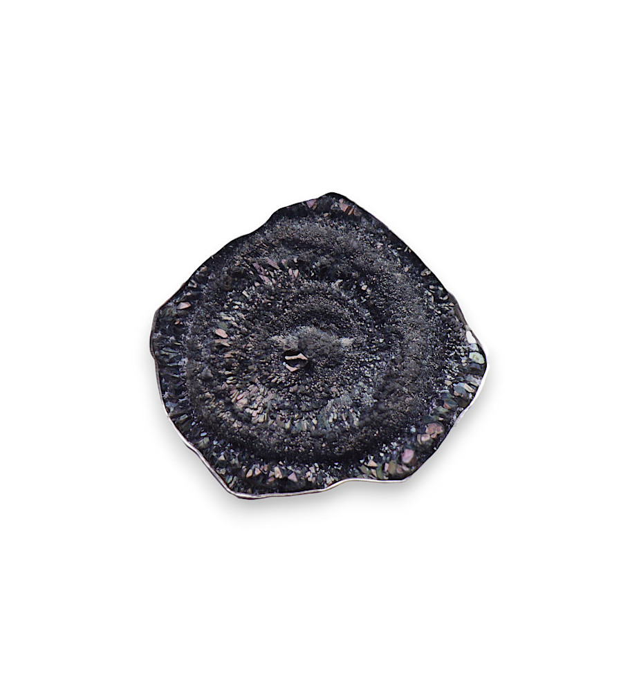 bague calcédoine druzy