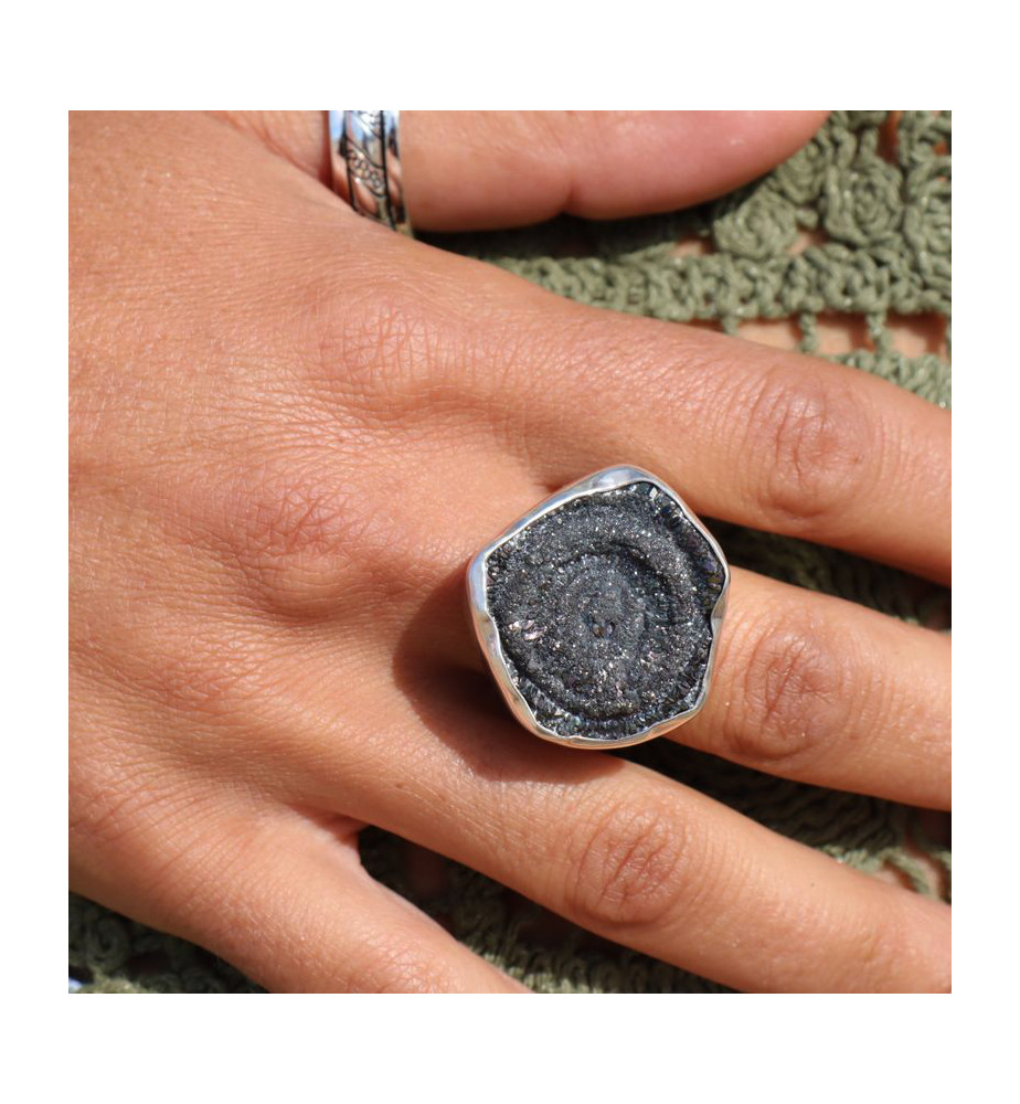 calcédoine grise bijoux