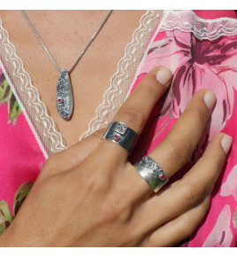 bague rubis argent