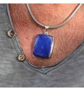 pendentif lapis lazuli homme