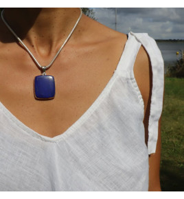 pendentif lapis lazuli femme