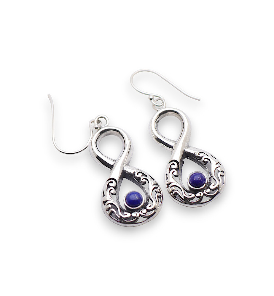 bijoux boucle d oreille lapis lazuli