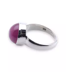 bague argent rubis indien