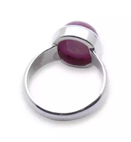 bague rubis argent femme